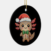 Axolotl Gingerbread Kerstmis Kerstmis Matching Fam Keramisch Ornament (Rechts)
