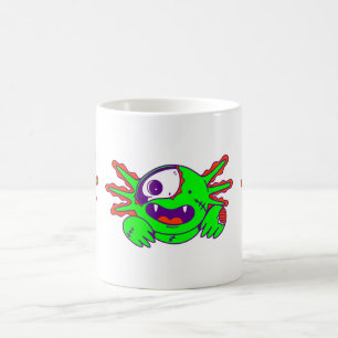 axolotl halloween dierlijke zombie crepy koffiemok