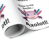 Axolotl Hoe is mijn glimlach grappig Axolotl Cadeaupapier (Rol Hoek)