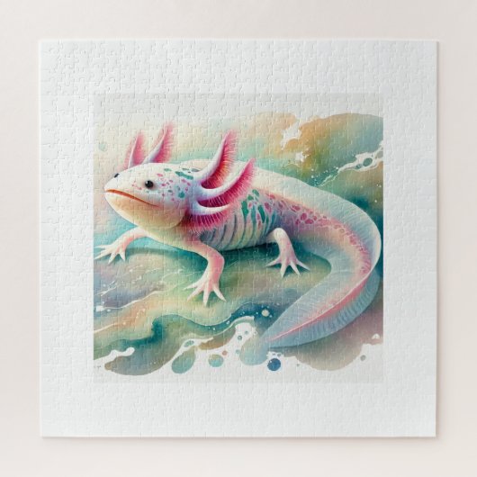 Axolotl in Dreamy Waters 110924AREF134 - Watercolo Legpuzzel (Verticaal)