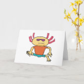 Axolotl Kaart (Gele Bloem)