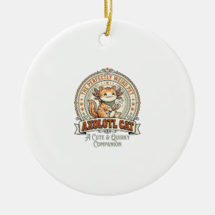 Axolotl Kat Axolotl Schattig Rare Pet Kat Vintage Keramisch Ornament