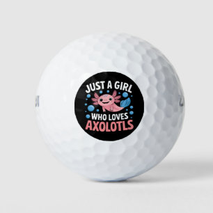 Axolotl Kawaii Gewoon Een Meisje Dat Van Axolotls  Golfballen