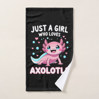 Axolotl Kawaii Gewoon Een Meisje Dat Van Axolotls Handdoek