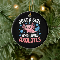 Axolotl Kawaii Gewoon Een Meisje Dat Van Axolotls