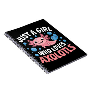 Axolotl Kawaii Gewoon Een Meisje Dat Van Axolotls  Notitieboek