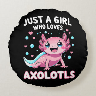 Axolotl Kawaii Gewoon Een Meisje Dat Van Axolotls Rond Kussen