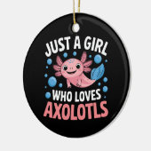 Axolotl Kawaii is gewoon een meisje dat van Axolot Keramisch Ornament (Links)