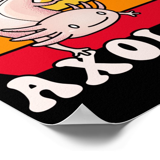 Axolotl Kawaii Poster (Hoek)