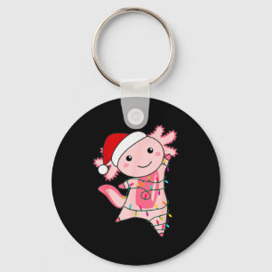 Axolotl Kerst Fee Licht Kerst Axolotl Sleutelhanger