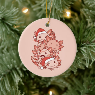 Axolotl kerstboomdieren Axolota Keramisch Ornament