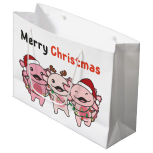 Axolotl Kerstmis Cute Axolotls Merry KerstLa Groot Cadeauzakje