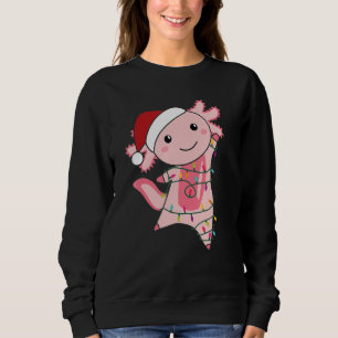 Axolotl-kerstmis met lichte kerst Axolotl Trui