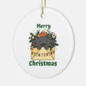 Axolotl Kerstmis Winter Animals Axolotl Keramisch Ornament (Links)