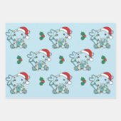 Axolotl Kerstmis Winter Dieren Vakantie Axolotls Inpakpapier Vel (Voorkant)