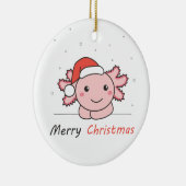 Axolotl kerstwinterdieren Axolotl Keramisch Ornament (Rechts)