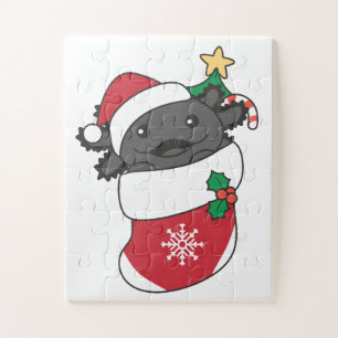 Axolotl kerstwinterdieren Axolotl Legpuzzel