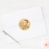 Axolotl Kerstwinterdieren Axolotls Classic Ronde Sticker (Envelop)