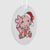 Axolotl Kerstwinterdieren Axolotls Ornament (voorkant)