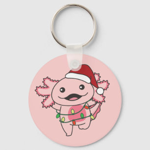 Axolotl Kerstwinterdieren Axolotls Sleutelhanger