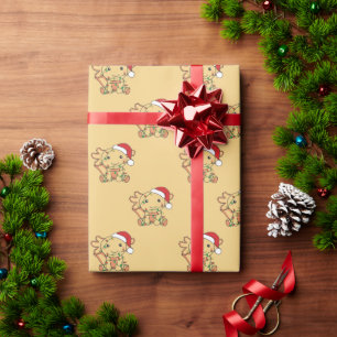 Axolotl Kerstwinterdieren Axolotls Wrapping Cadeaupapier
