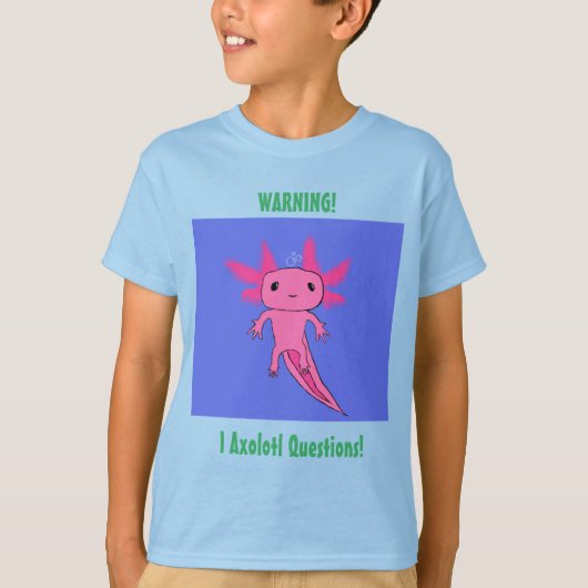 Axolotl Kinder T-Shirt (Voorkant)