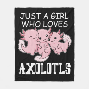 Axolotl Kinderen Kawaii Axolotl Gift Girls Axolotl Fleece Deken