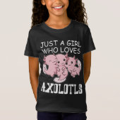 Axolotl Kinderen Kawaii Axolotl Gift Girls Axolotl T-shirt (Voorkant)