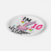 Axolotl Laten we veel amfibische salamander feeste Papieren Bordje (Gekanteld)