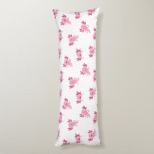 Axolotl Lichaamskussen (Achterkant (Verticaal))