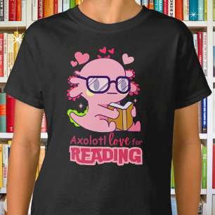 Axolotl Liefde voor het lezen van Schattigee Kinde T-shirt