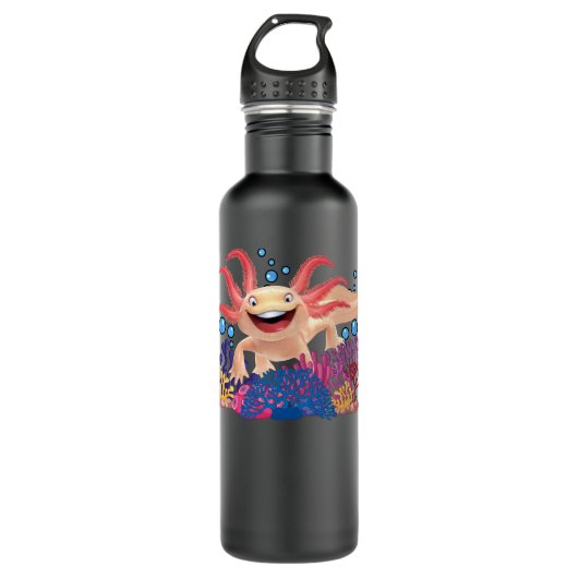 Axolotl: Limited Edition Waterfles (Voorkant)