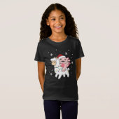 Axolotl Llama Alpaca Kerstmis T-shirt (Voorkant volledig)