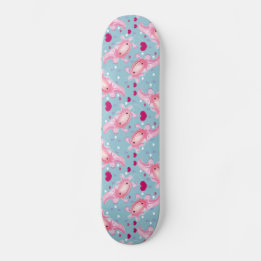 Axolotl Love roze Skateboard