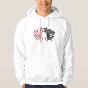 Axolotl Lovers Cute Animals for Kids Pink Hoodie