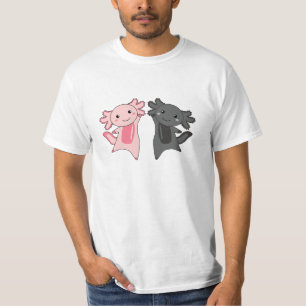 Axolotl Lovers Cute Animals for Kids Pink T-shirt