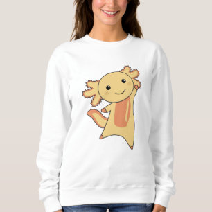 Axolotl Lovers Cute Animals voor kinderen geel Trui