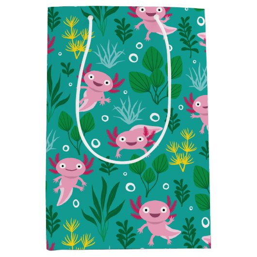 Axolotl Medium Gift Bag Medium Cadeauzakje (Voorkant)