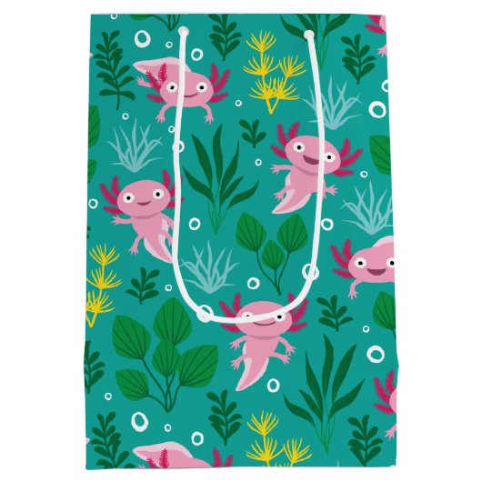 Axolotl Medium Gift Bag Medium Cadeauzakje (Achterkant)