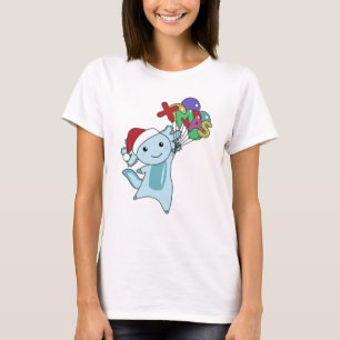 Axolotl Merry Christmas Winter Animals Axolotl T-shirt
