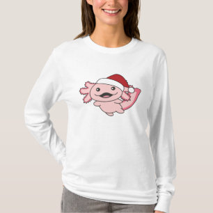 Axolotl Merry Christmas Winter Axolotl T-shirt