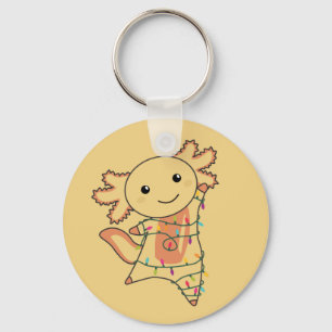 Axolotl Merry Winter Animals Axolotls Ke Sleutelhanger