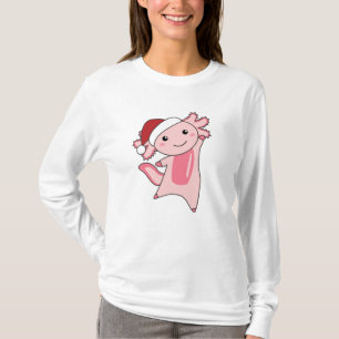 Axolotl Merry Winter Animals Axolotls T-shirt