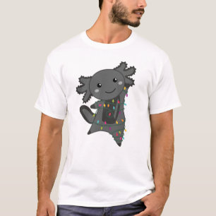 Axolotl Merry Winter Animals Axolotls T-shirt