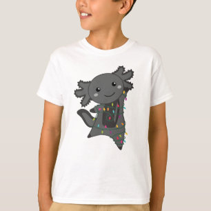 Axolotl Merry Winter Animals Axolotls T-shirt