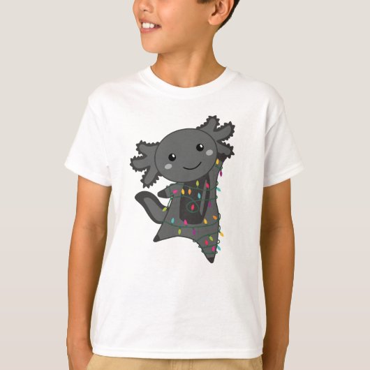 Axolotl Merry Winter Animals Axolotls T-shirt (Voorkant)