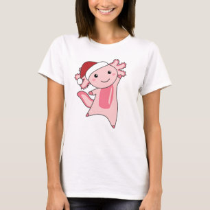 Axolotl Merry Winter Animals Axolotls T-shirt