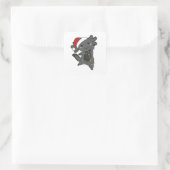 Axolotl Merry Winter Animals Axolotls Vierkante Sticker (Tas)