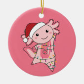 Axolotl Merry Winter Animals Keramisch Ornament (Voorkant)