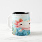 Axolotl Mug - Cute Underwater Salamander Gift (Devant gauche)
